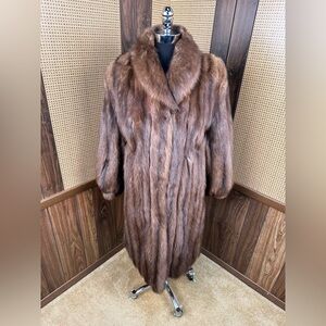 BEAUTIFUL M. BLAUSTEIN RUSSIAN SABLE FUR COAT JACKET SIZE LARGE